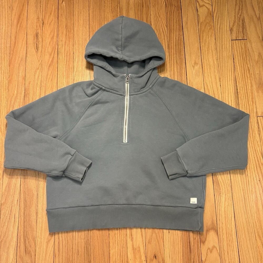 Vuori Restore Half Zip Hoodie Fleece Pullover Blue VW288 Women’s Size Medium